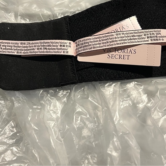 Victoria's Secret Bra Body by Victoria Strapless Lined Underwire Black 40DDD - Picture 6 of 8